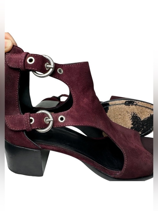Rag & Bone Shoes - Rag & Bone Burgundy Made in Italy Suede Sandals in Size 7.5 or 8